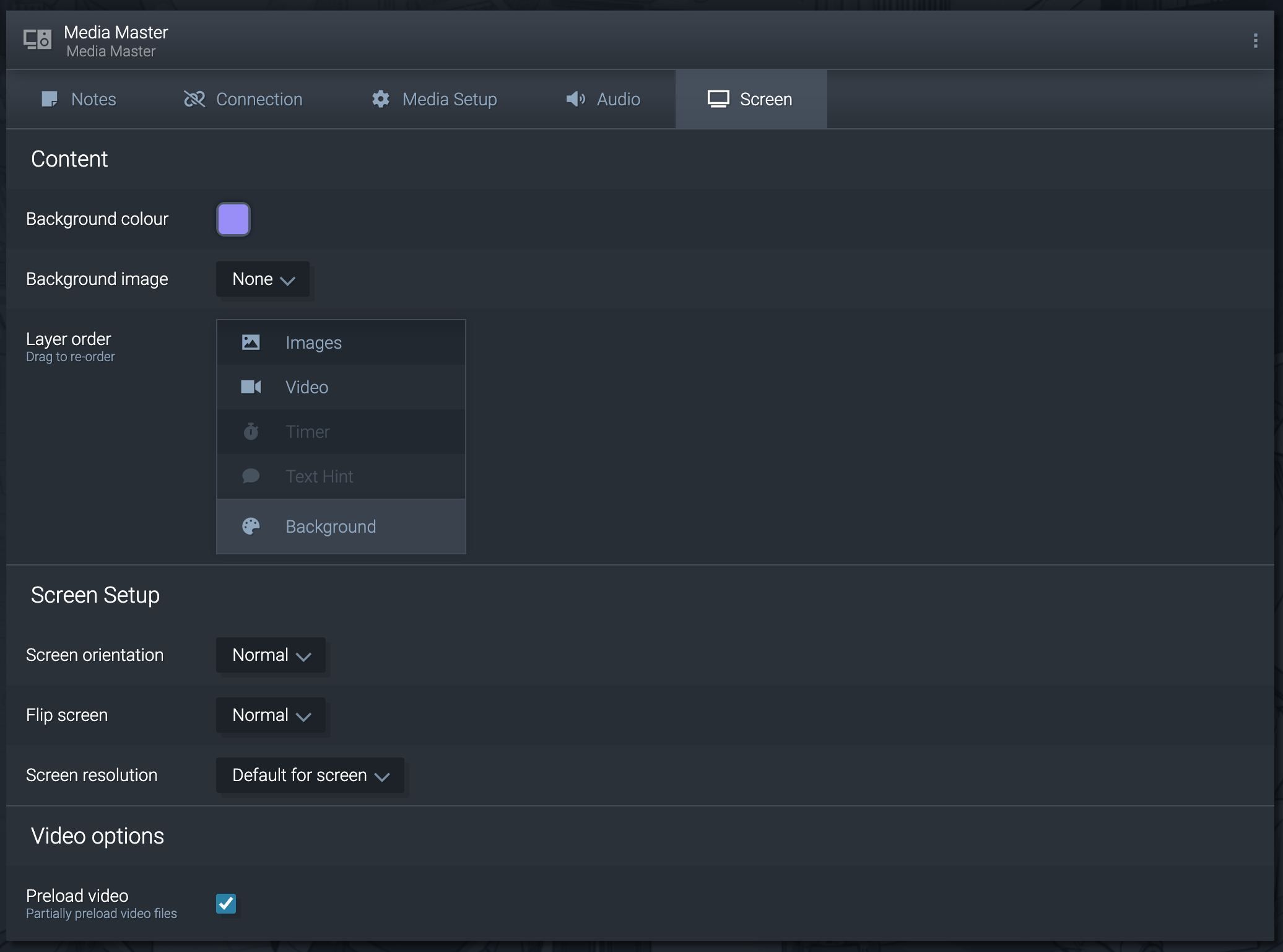 Media Master Screen settings.png