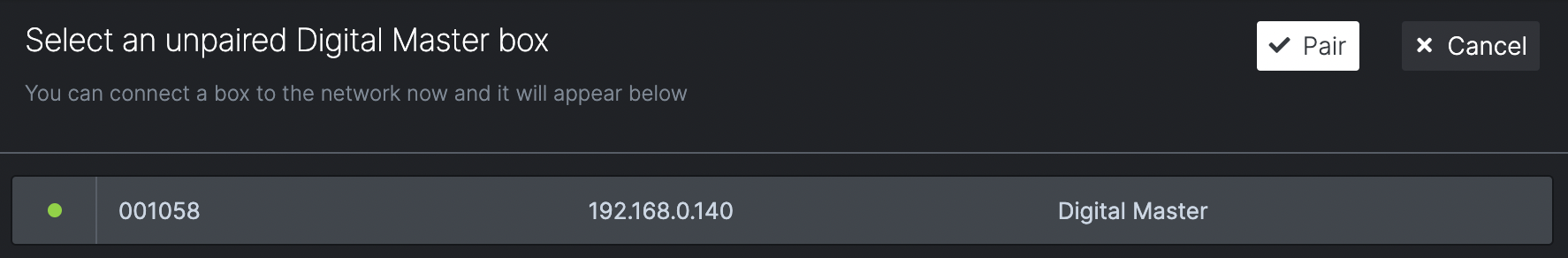 Pairing boxes with COGS software – COGS